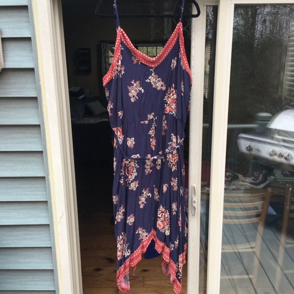 Xhilaration 4x spagheti stap sharkbite dress